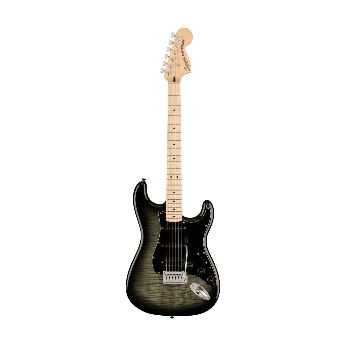 Squier Affinity Series HSS Stratocaster FMT Electric Guitar, Maple FB, Black Burst, SQUIER BY FENDER, ELECTRIC GUITAR, squier-electric-guitar-f03-037-8153-539, ZOSO MUSIC SDN BHD