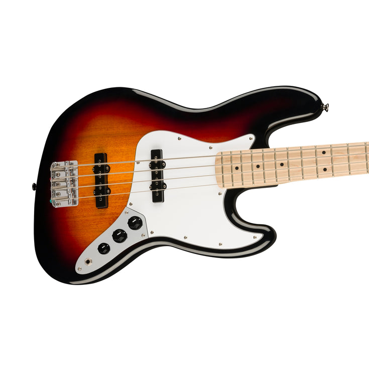 Squier Affinity Series Jazz Bass Guitar, Maple Fb, 3-tone Sunburst