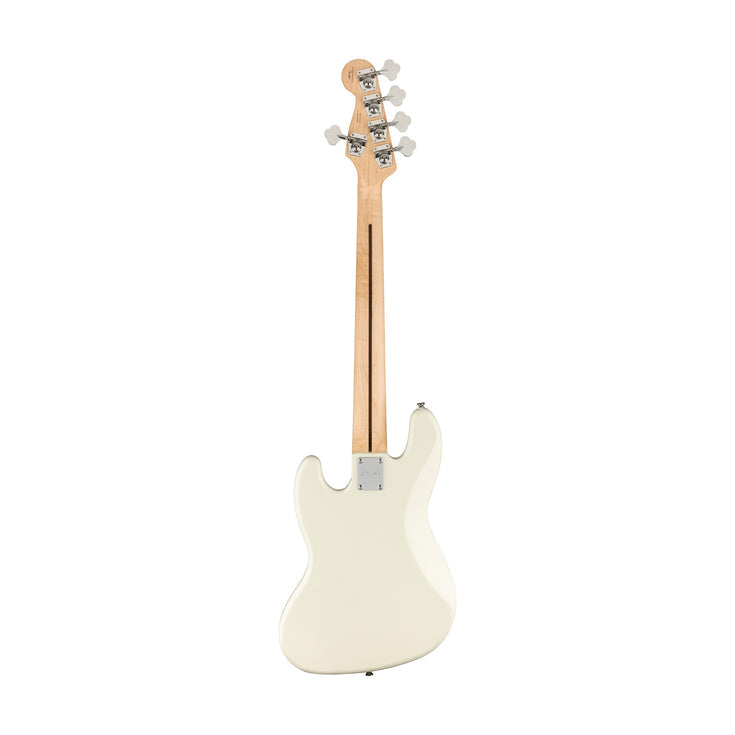 Squier Affinity Series Jazz Bass V 5-String Electric Bass Guitar, Maple FB, Olympic White |  SQUIER BY FENDER |  BASS GUITAR |  Zoso Music