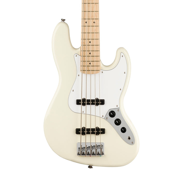 Squier Affinity Series Jazz Bass V 5-String Electric Bass Guitar, Maple FB, Olympic White |  SQUIER BY FENDER |  BASS GUITAR |  Zoso Music