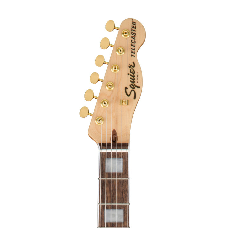 Squier 40th Anniversary Gold Edition Telecaster Electric Guitar, Black