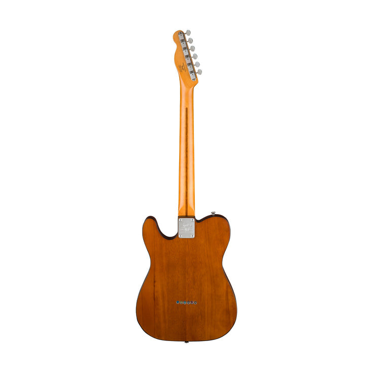 Squier 40th Anniversary Telecaster Vintage Edition Electric Guitar, Maple Fb, Satin Mocha