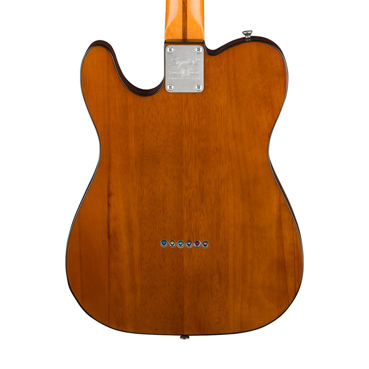 Squier 40th Anniversary Telecaster Vintage Edition Electric Guitar, Maple Fb, Satin Mocha