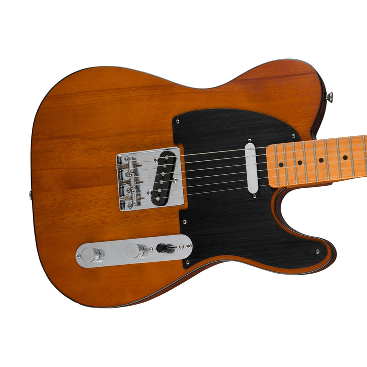 Squier 40th Anniversary Telecaster Vintage Edition Electric Guitar, Maple Fb, Satin Mocha