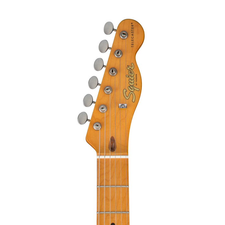 Squier 40th Anniversary Telecaster Vintage Edition Electric Guitar, Maple Fb, Satin Mocha