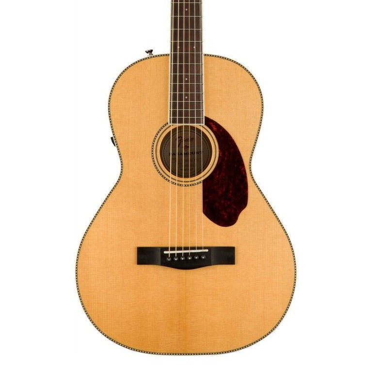 Fender PM-2E Standard Parlor Acoustic Guitar w/Case, Ovangkol FB, Natural, FENDER, ACOUSTIC GUITAR, fender-acoustic-guitar-f03-097-0322-321, ZOSO MUSIC SDN BHD