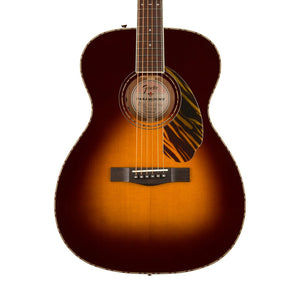 Fender PO-220E Orchestra Electro Acoustic Guitar, 3 Colour Vintage Sunburst | Zoso Music