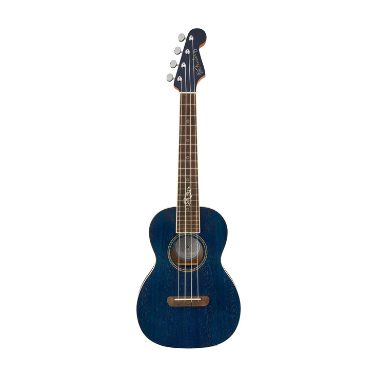 Fender Dhani Harrison Ukulele, Walnut FB, Sapphire Blue |  FENDER |  UKULELE |  Zoso Music