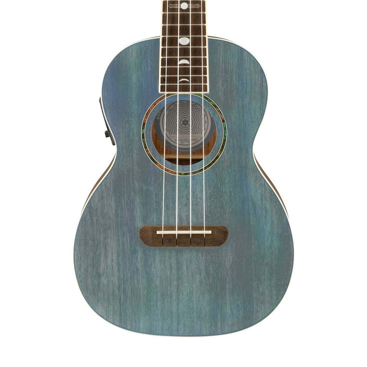 Fender Dhani Harrison Ukulele, Walnut FB, Turquoise |  FENDER |  UKULELE |  Zoso Music