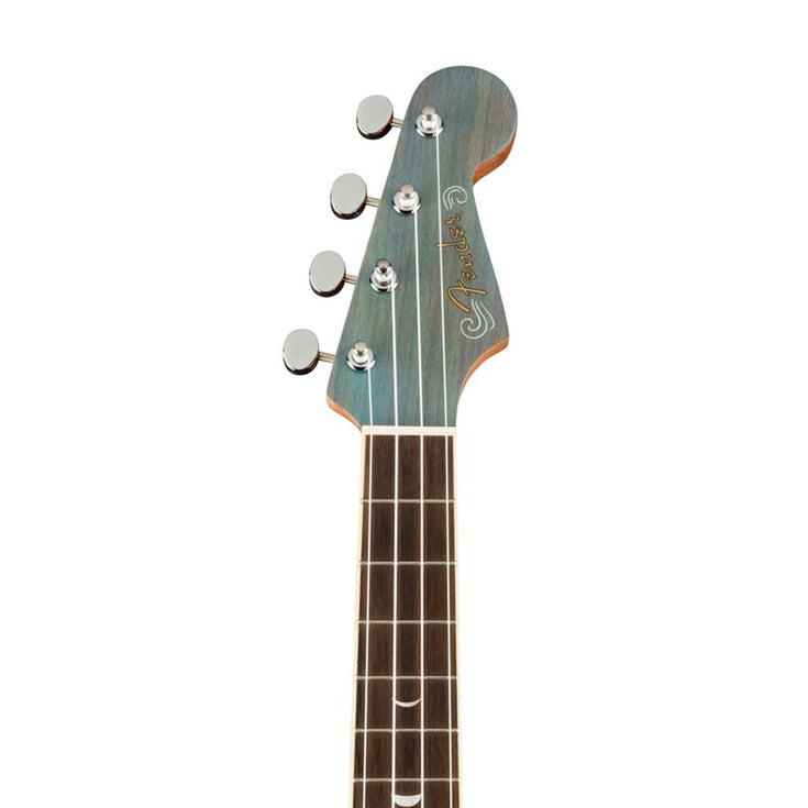 Fender Dhani Harrison Ukulele, Walnut FB, Turquoise |  FENDER |  UKULELE |  Zoso Music