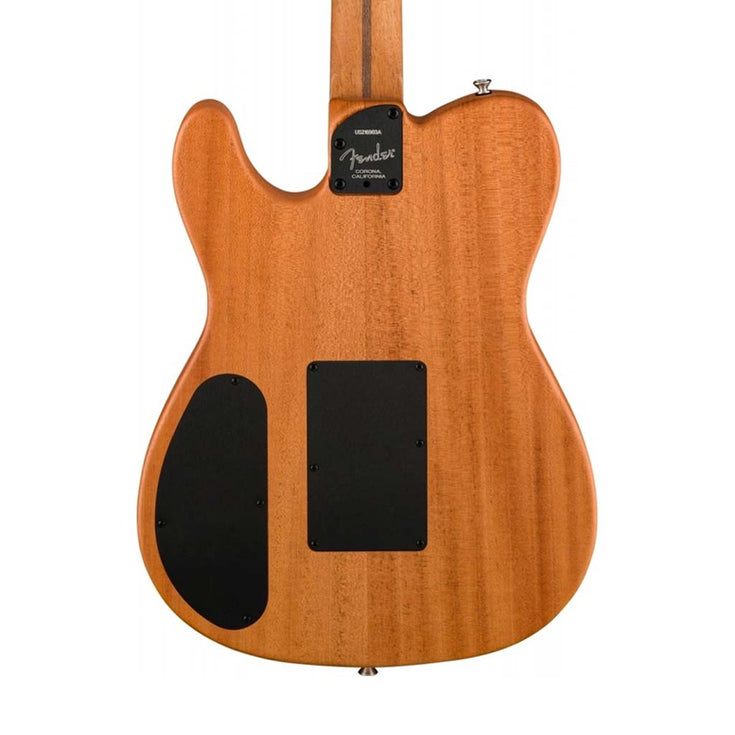 Fender FSR American Acoustasonic Telecaster Guitar w/Bag, Ebony FB, Black Paisley