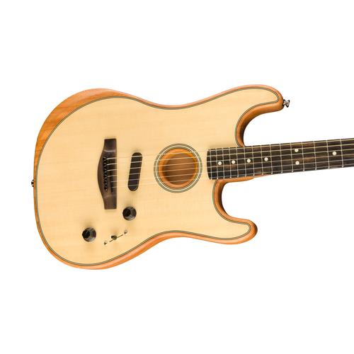 Fender American Acoustasonic Stratocaster Guitar w/Bag, Natural, FENDER, ACOUSTIC GUITAR, fender-acoustic-guitar-f03-097-2023-221, ZOSO MUSIC SDN BHD