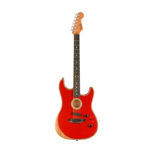 Fender American Acoustasonic Stratocaster w/Bag, Dakota Red, FENDER, ACOUSTIC GUITAR, fender-acoustic-guitar-f03-097-2023-254, ZOSO MUSIC SDN BHD