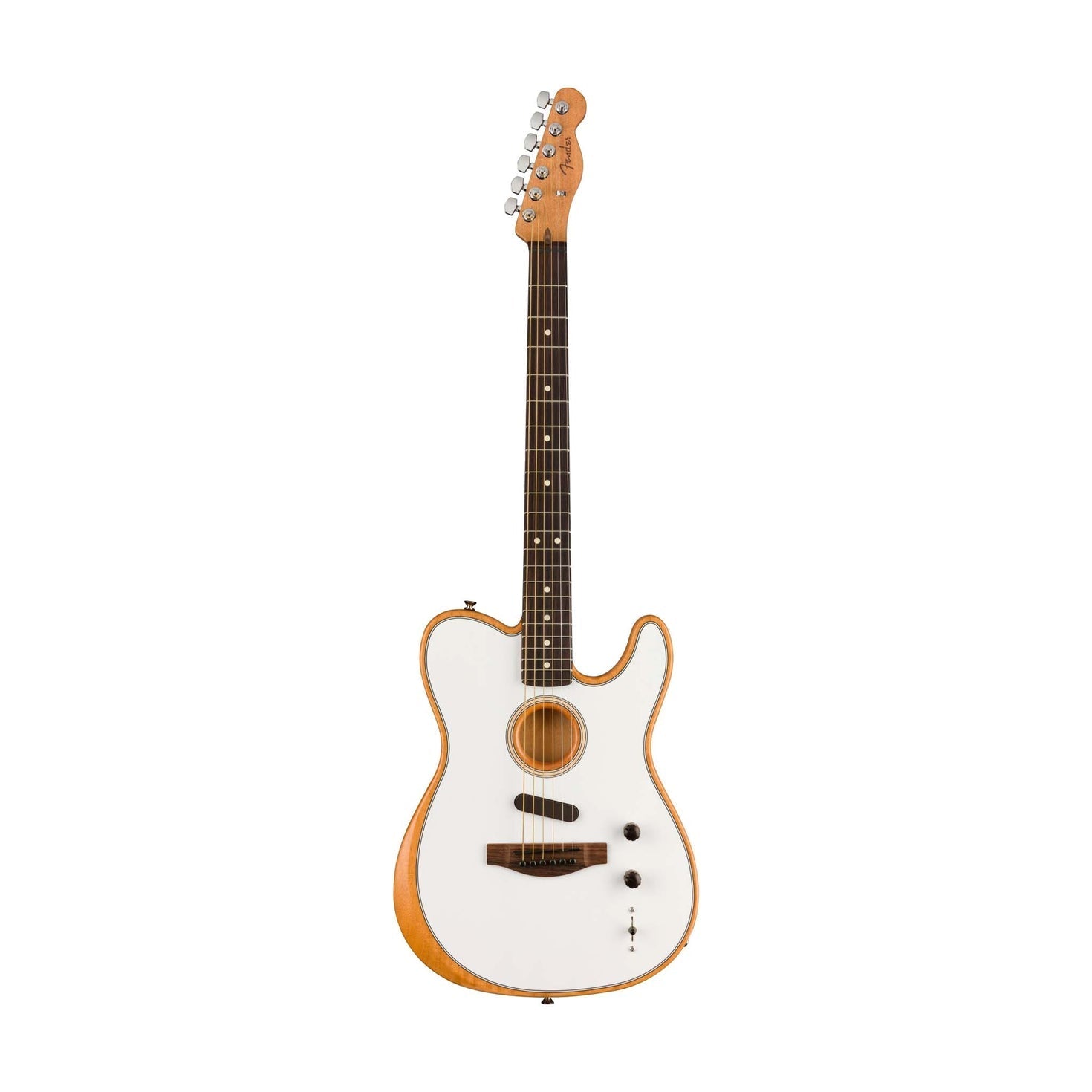 Fender Acoustasonic Player Telecaster Electric Guitar, Arctic White |  FENDER |  ACOUSTIC GUITAR |  Zoso Music