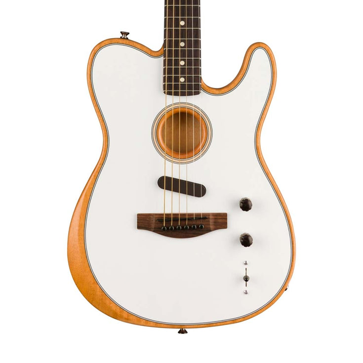 Fender Acoustasonic Player Telecaster Electric Guitar, Arctic White |  FENDER |  ACOUSTIC GUITAR |  Zoso Music