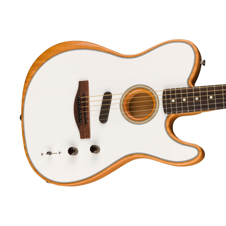 Fender Acoustasonic Player Telecaster Electric Guitar, Arctic White |  FENDER |  ACOUSTIC GUITAR |  Zoso Music
