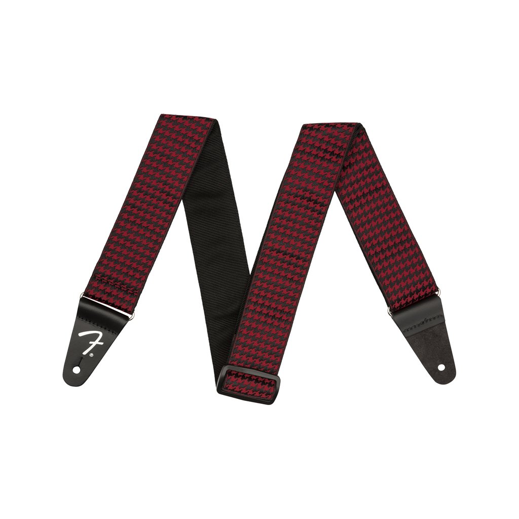 Fender Houndstooth Jacquard Guitar Strap, Red, FENDER, STRAP, fender-straps-f03-099-0709-009, ZOSO MUSIC SDN BHD
