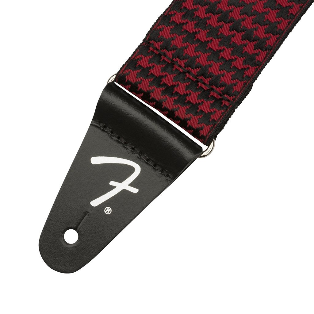Fender Houndstooth Jacquard Guitar Strap, Red, FENDER, STRAP, fender-straps-f03-099-0709-009, ZOSO MUSIC SDN BHD