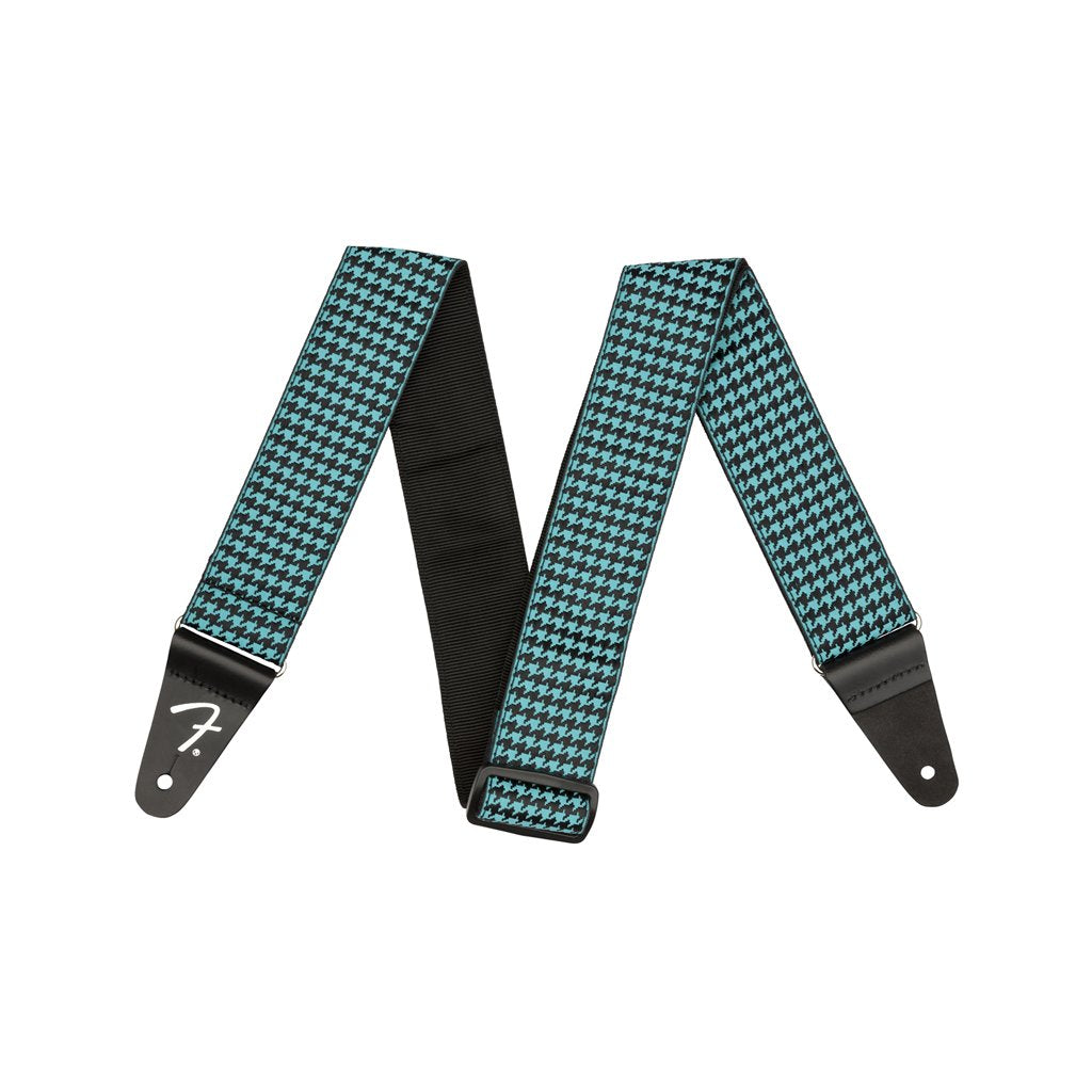 Fender Houndstooth Jacquard Guitar Strap, Teal, FENDER, STRAP, fender-straps-f03-099-0709-057, ZOSO MUSIC SDN BHD