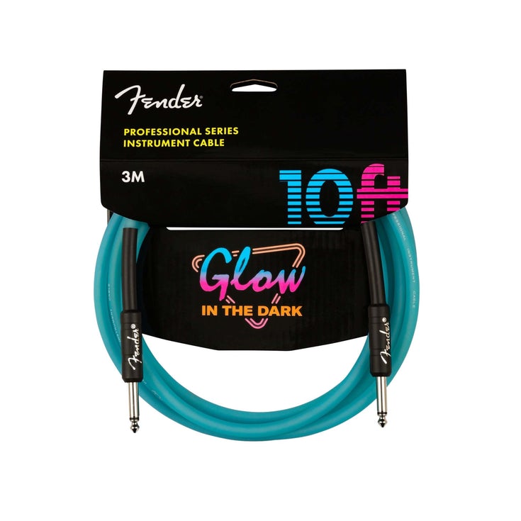 Fender 10 FT Professional Series Glow in the Dark Instrument Cable