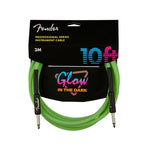 Fender 10 FT Professional Series Glow in the Dark Instrument Cable |  FENDER |  CABLES |  Zoso Music