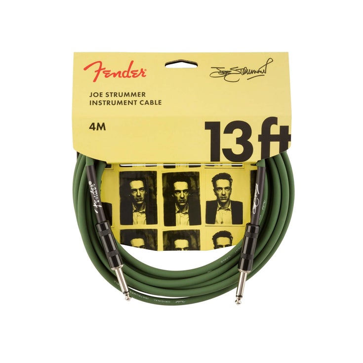Fender Joe Strummer 13 inch Instrument Cable, Drab Green |  FENDER |  CABLES |  Zoso Music