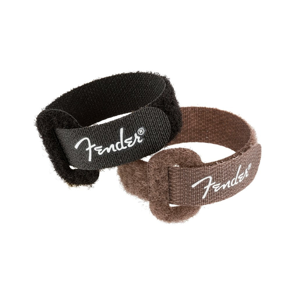 Fender Cable Ties, 2-pack, Black and Brown, 7inch, FENDER, CABLES, fender-cables-f03-099-0820-111, ZOSO MUSIC SDN BHD