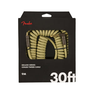 Fender Deluxe Coil Guitar Cable, Tweed, 30ft, FENDER, CABLES, fender-cables-f03-099-0823-050, ZOSO MUSIC SDN BHD