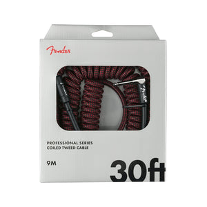 Fender Professional Coil Guitar Cable, Red Tweed, 30ft, FENDER, CABLES, fender-cables-f03-099-0823-054, ZOSO MUSIC SDN BHD