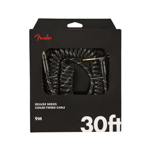 Fender Deluxe Coil Guitar Cable, Black Tweed, 30ft, FENDER, CABLES, fender-cables-f03-099-0823-060, ZOSO MUSIC SDN BHD