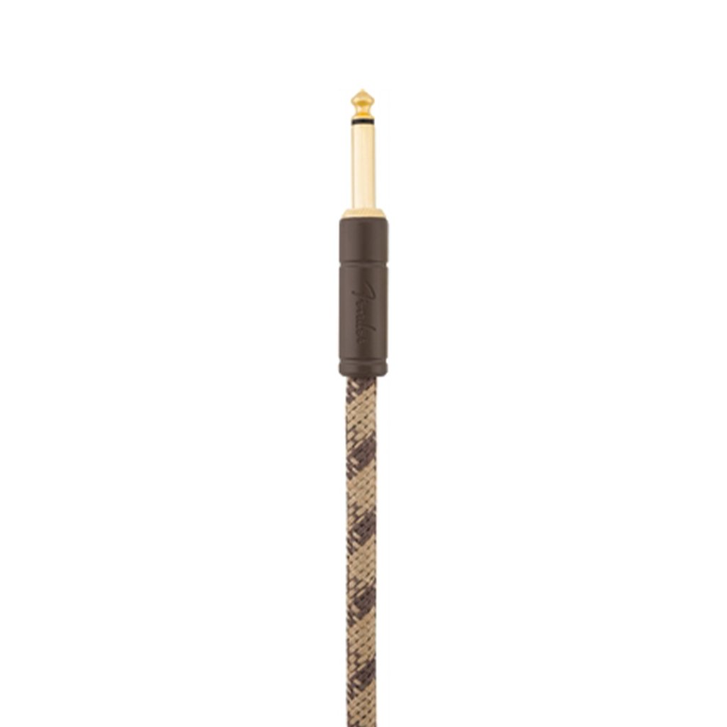 Fender Festival Hemp Angled Instrument Cable, 10ft, Pure Hemp, Brown Stripe, FENDER, CABLES, fender-cables-f03-099-0910-022, ZOSO MUSIC SDN BHD