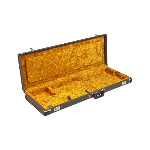 Fender Deluxe Strat/Tele Guitar Case, Brown w/ Gold Plush Interior, FENDER, CASES & GIG BAGS, fender-cases-gig-bags-f03-099-6108-422, ZOSO MUSIC SDN BHD