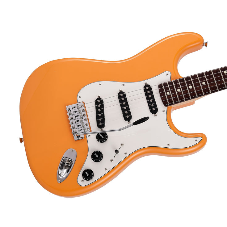 Fender Japan Limited International Color Stratocaster Electric Guitar, RW FB, Capri Orange |  FENDER |  ELECTRIC GUITAR |  Zoso Music