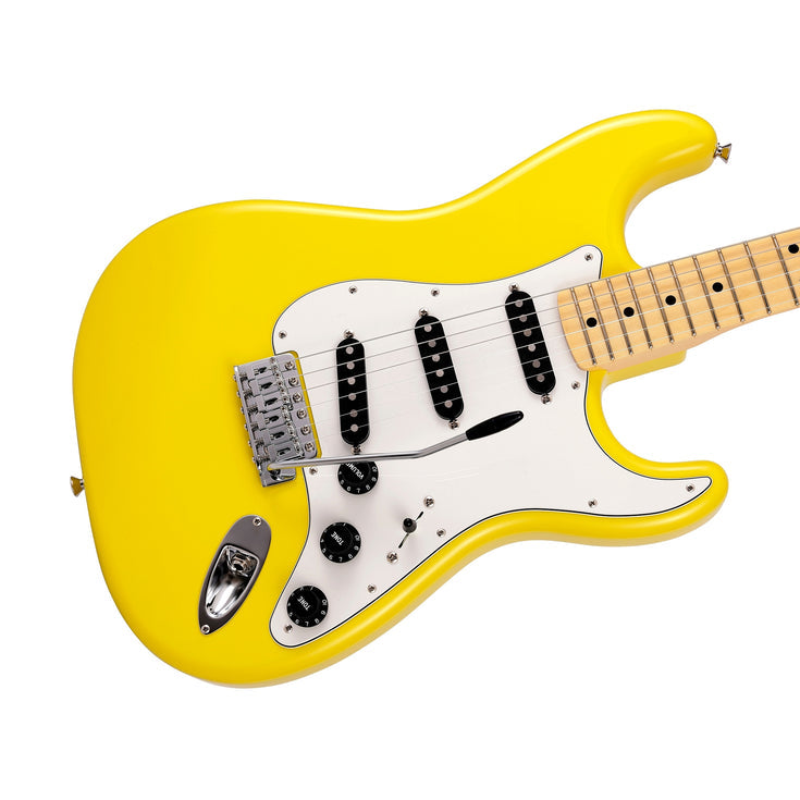Fender Japan Limited International Color Stratocaster Electric Guitar, Maple FB, Monaco Yellow |  FENDER |  ELECTRIC GUITAR |  Zoso Music