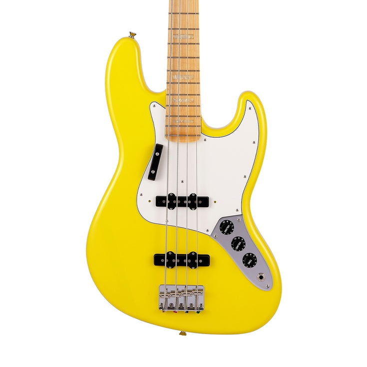 Fender Japan Limited International Color Jazz Bass Electric Guitar, Maple FB, Monaco Yellow |  FENDER |  BASS GUITAR |  Zoso Music