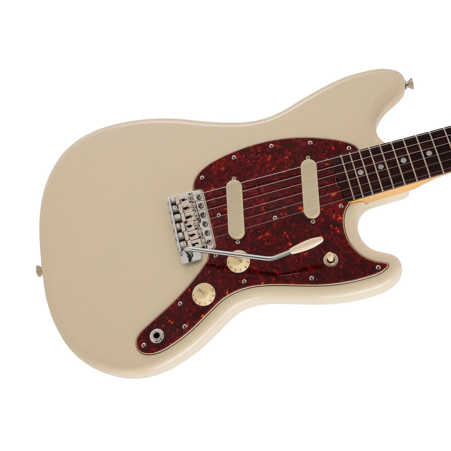 Fender Japan CHAR Signature Mustang Electric Guitar, RW FB, Olympic White, FENDER, ELECTRIC GUITAR, fender-electric-guitar-f03-565-2600-305, ZOSO MUSIC SDN BHD