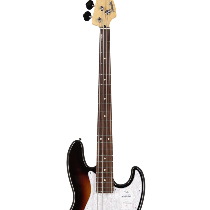 Fender Japan Hybrid II Jazz Bass Guitar, RW FB, Mystic 3-Tone Sunburst |  FENDER |  BASS GUITAR |  Zoso Music