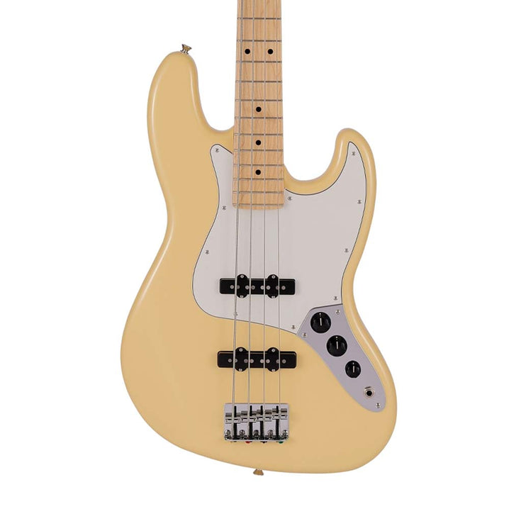 Fender Japan Hybrid II Jazz Bass Guitar, Maple FB, Vintage White |  FENDER |  BASS GUITAR |  Zoso Music