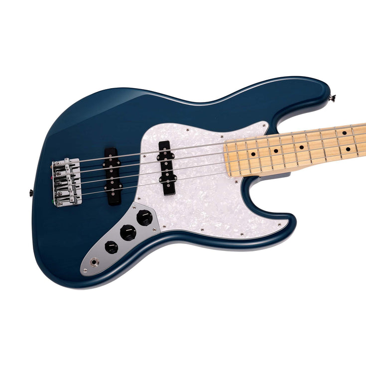 Fender Japan Hybrid II Jazz Bass Guitar, Maple FB, Indigo Transparent |  FENDER |  BASS GUITAR |  Zoso Music
