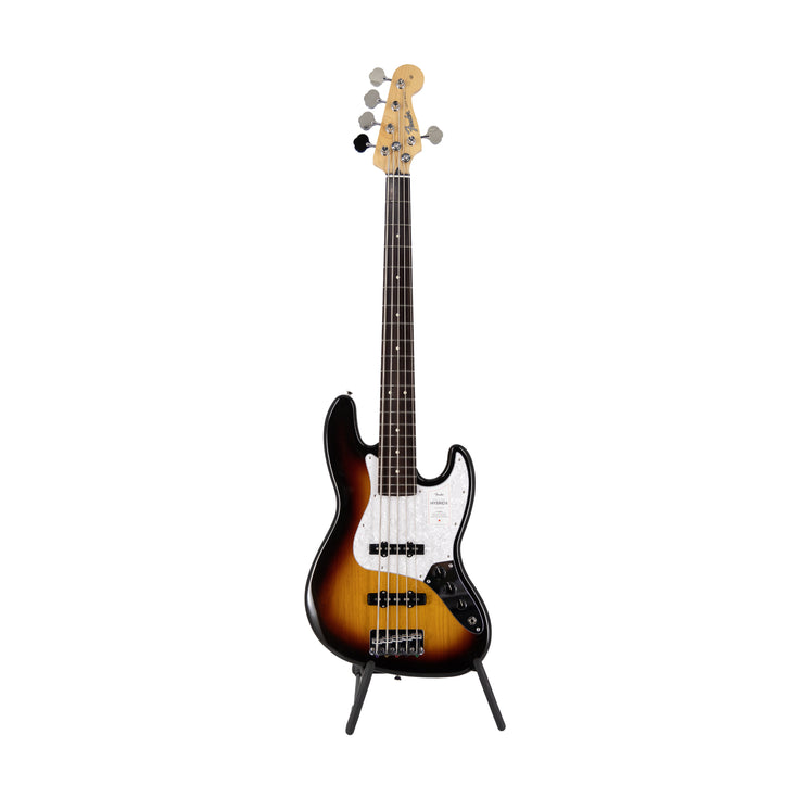 Fender Japan Hybrid II Jazz Bass V Guitar, RW FB, Mystic 3-Tone Sunburst |  FENDER |  BASS GUITAR |  Zoso Music