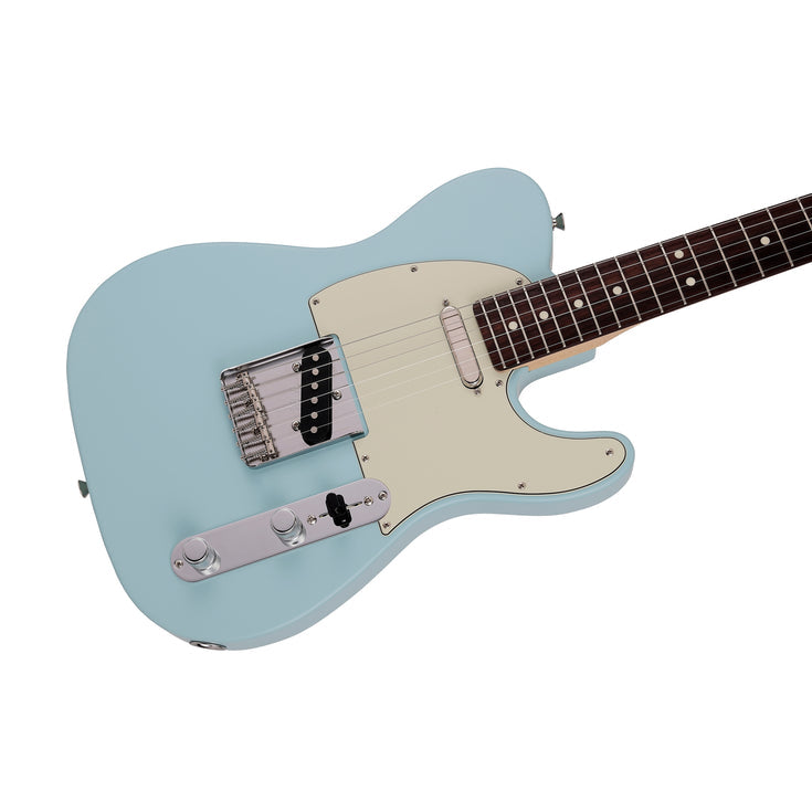 Fender Japan Junior Collection Telecaster Electric Guitar, RW FB, Satin Daphne Blue |  FENDER |  ELECTRIC GUITAR |  Zoso Music