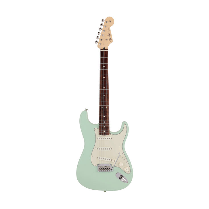 Fender Japan Junior Collection Stratocaster Electric Guitar, RW FB, Satin Surf Green |  FENDER |  ELECTRIC GUITAR |  Zoso Music