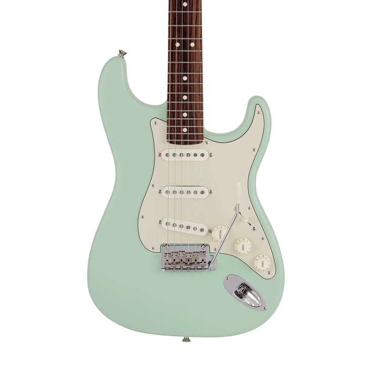 Fender Japan Junior Collection Stratocaster Electric Guitar, RW FB, Satin Surf Green |  FENDER |  ELECTRIC GUITAR |  Zoso Music