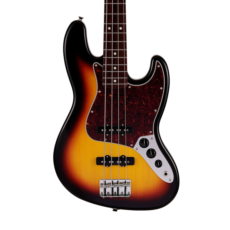 Fender Japan Junior Collection Jazz Bass Guitar, RW FB, 3-Color Sunburst |  FENDER |  BASS GUITAR |  Zoso Music