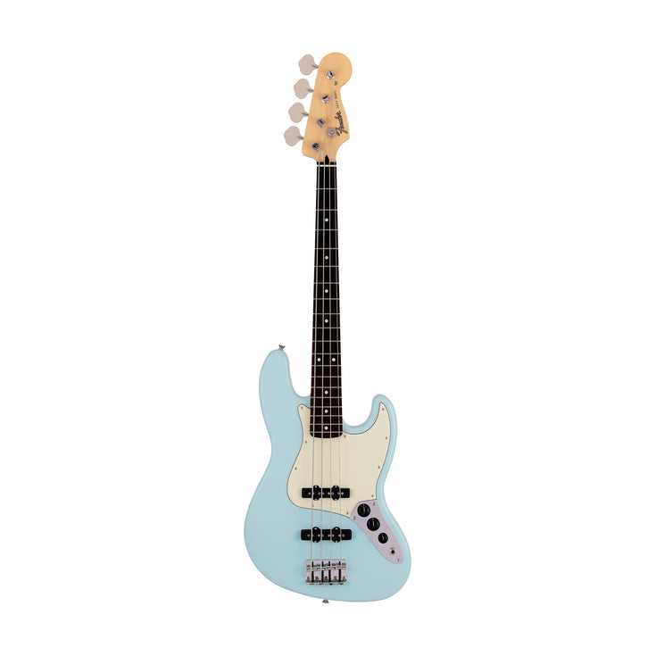 Fender Japan Junior Collection Jazz Bass Guitar, RW FB, Satin Daphne Blue |  FENDER |  BASS GUITAR |  Zoso Music