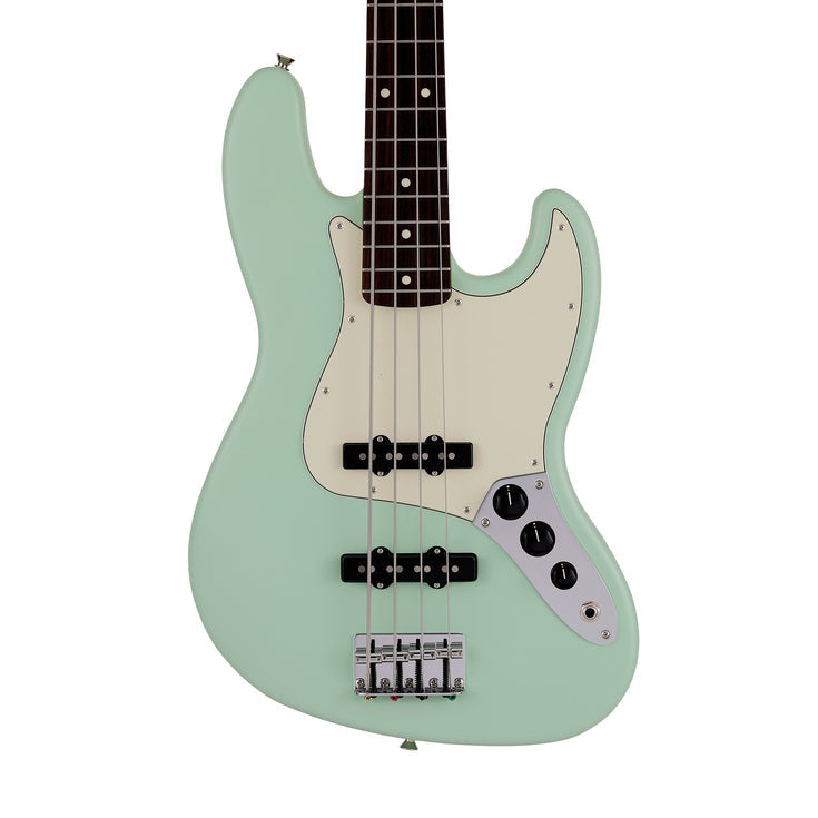 Fender Japan Junior Collection Jazz Bass Guitar, RW FB, Satin Surf Green |  FENDER |  BASS GUITAR |  Zoso Music