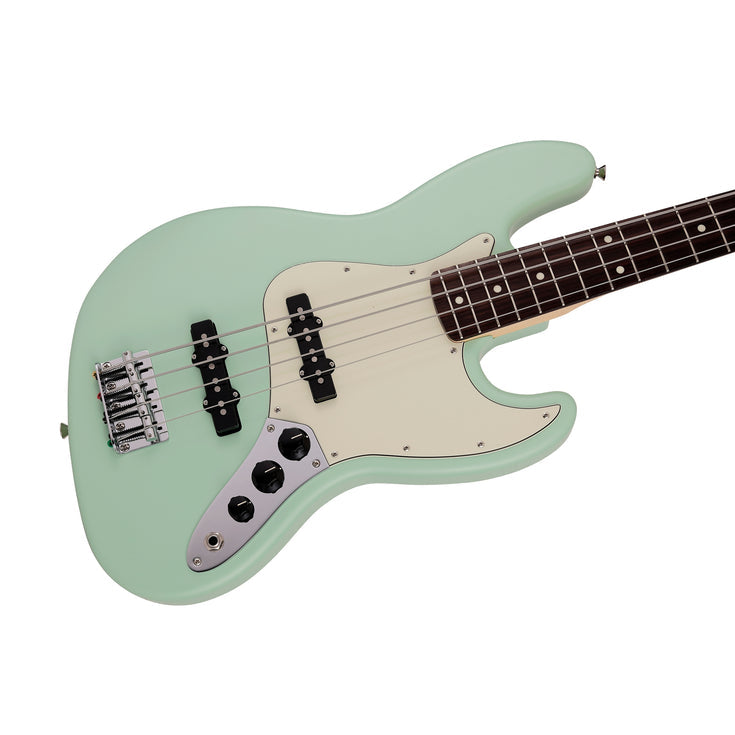 Fender Japan Junior Collection Jazz Bass Guitar, RW FB, Satin Surf Green |  FENDER |  BASS GUITAR |  Zoso Music