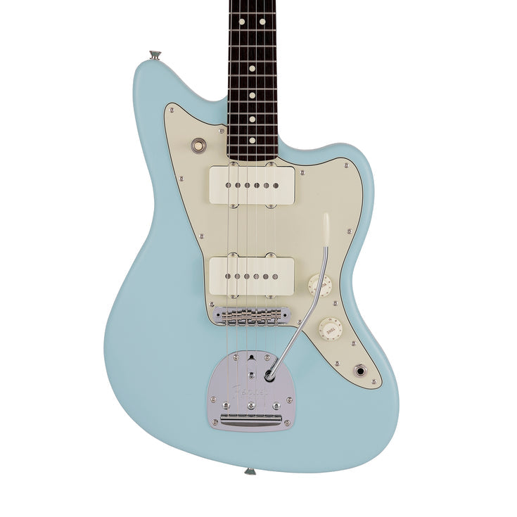 Fender Japan Junior Collection Jazzmaster Electric Guitar, RW FB, Satin Daphne Blue |  FENDER |  ELECTRIC GUITAR |  Zoso Music