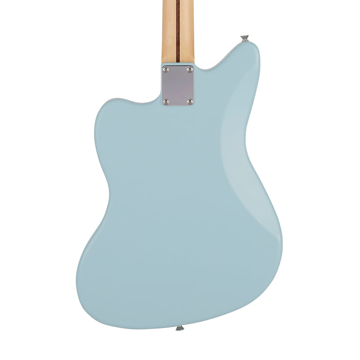 Fender Japan Junior Collection Jazzmaster Electric Guitar, RW FB, Satin Daphne Blue |  FENDER |  ELECTRIC GUITAR |  Zoso Music