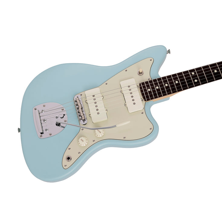 Fender Japan Junior Collection Jazzmaster Electric Guitar, RW FB, Satin Daphne Blue |  FENDER |  ELECTRIC GUITAR |  Zoso Music